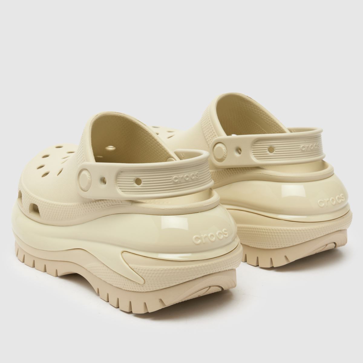 Crocs natural mega crush träsko Barnsandaler