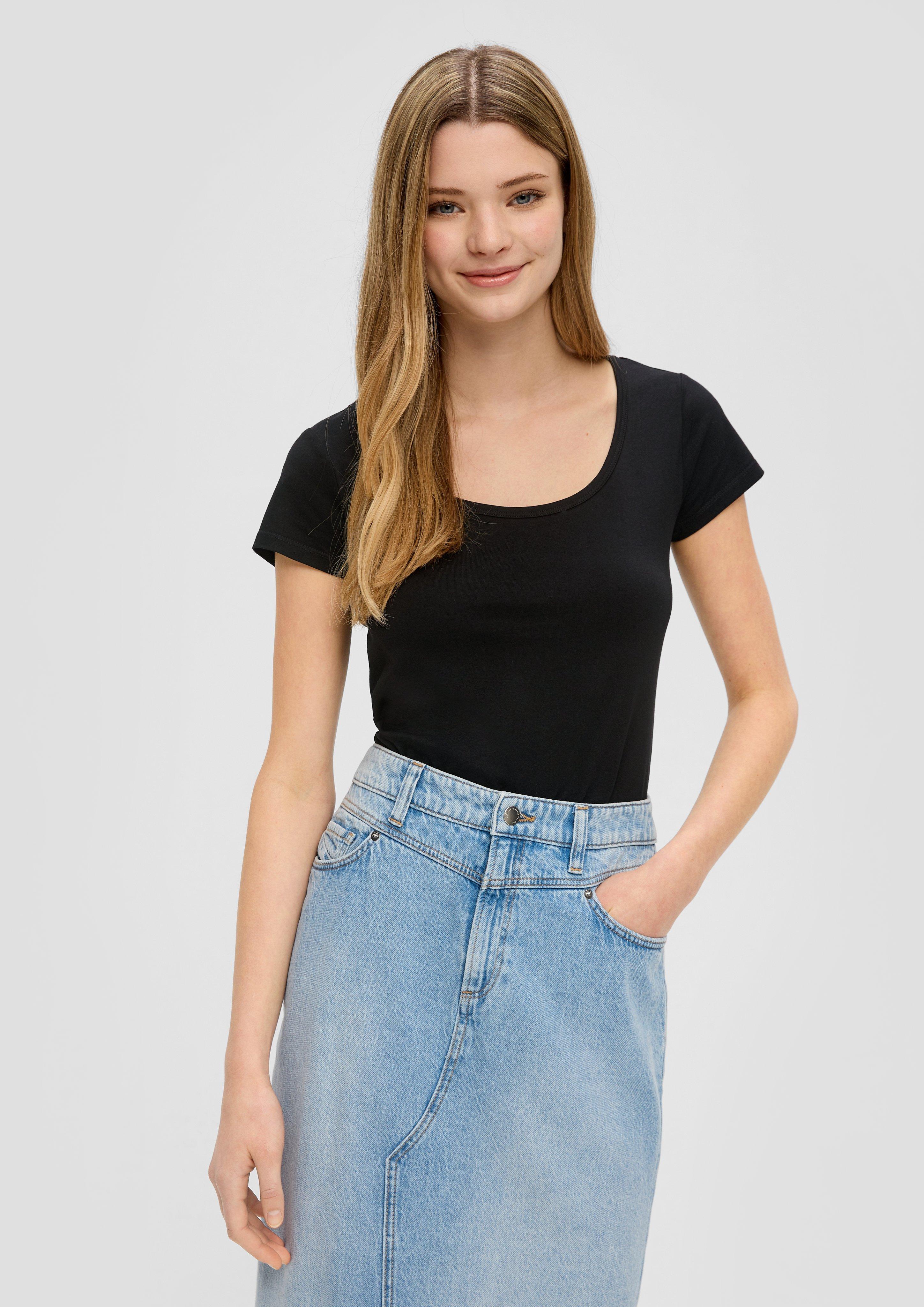 T-Shirt mit U-Ausschnitt  2144036-9999