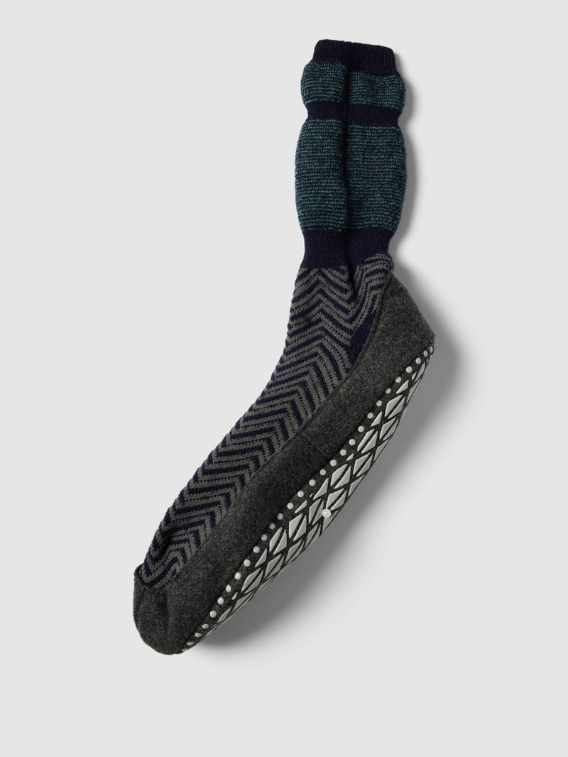 Hausschuhe mit Anti-Slip-System Modell 'COSYSHOE' in petrol