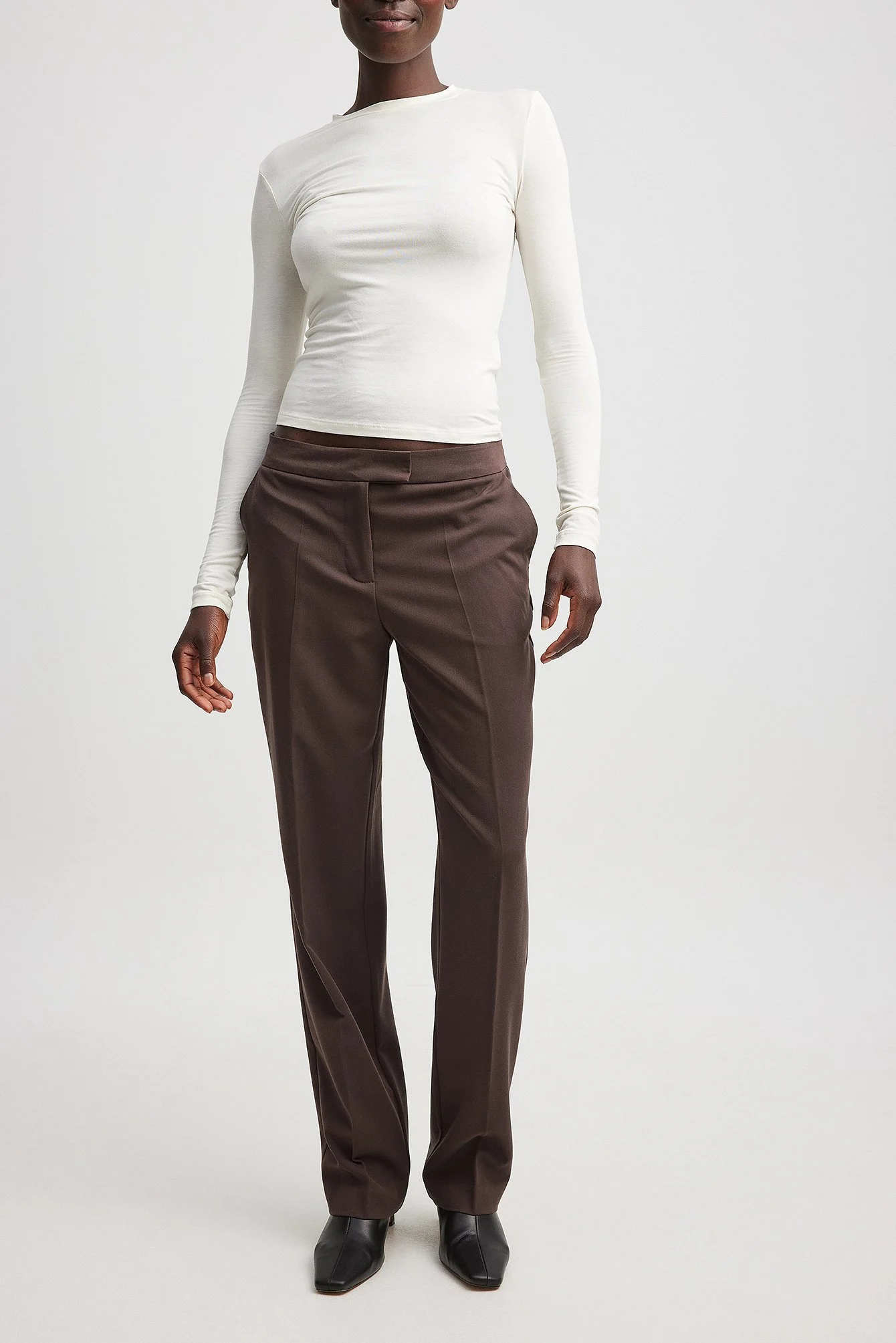 Anzughose mit niedriger Taille