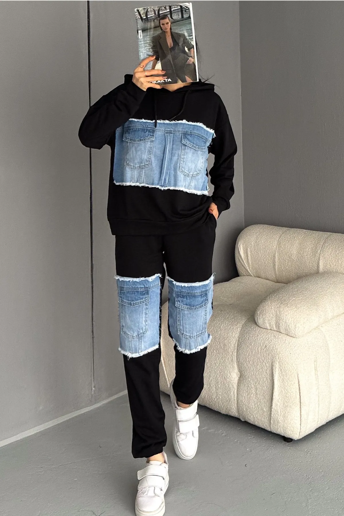 FEMELLE  Zweiteiler - Schwarz - Regular Fit