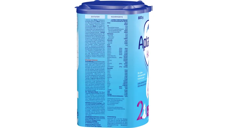 Aptamil HA 2 Hydrolysierte Anschlussnahrung Folgenahrung 800 g