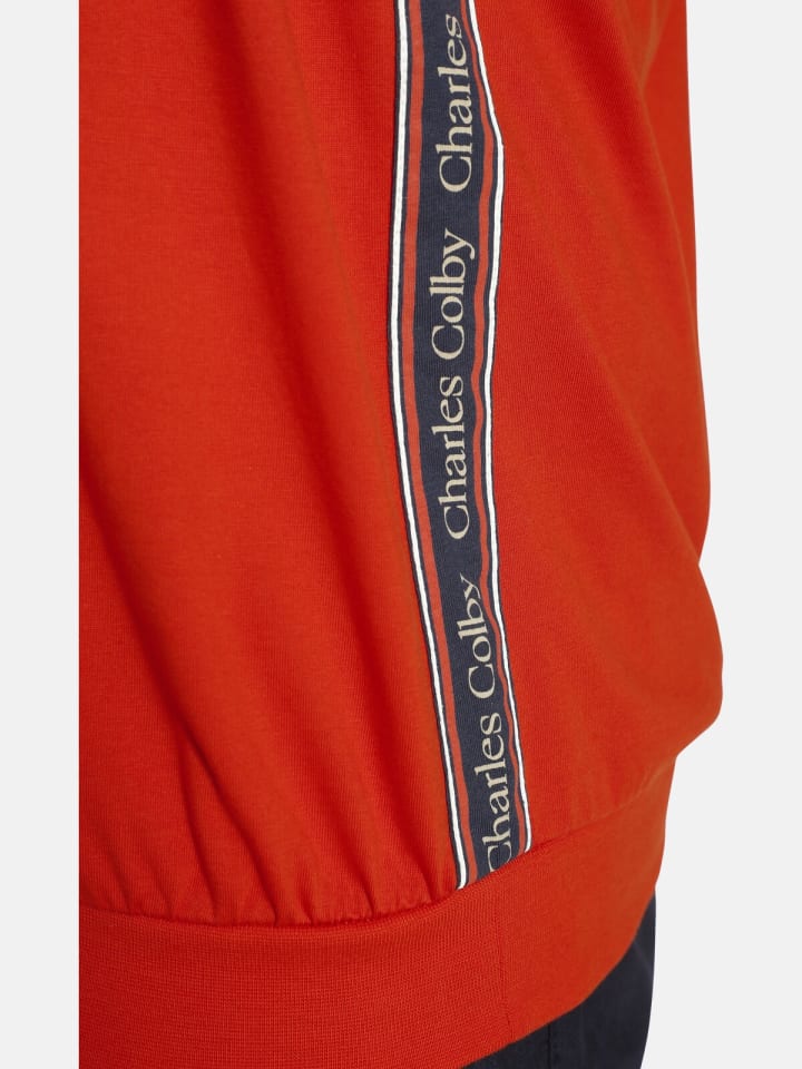 Charles Colby Poloshirt EARL FIDDERS in dunkelorange günstig kaufen