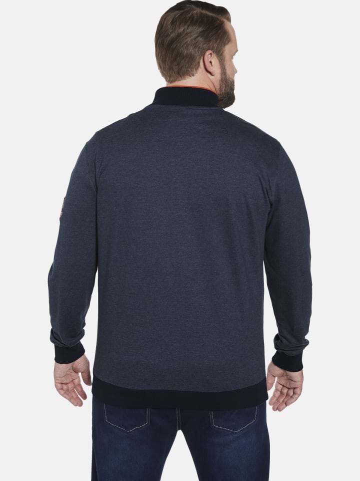 Charles Colby Sweatshirt EARL PADRIC in dunkelblau melange günstig kaufen