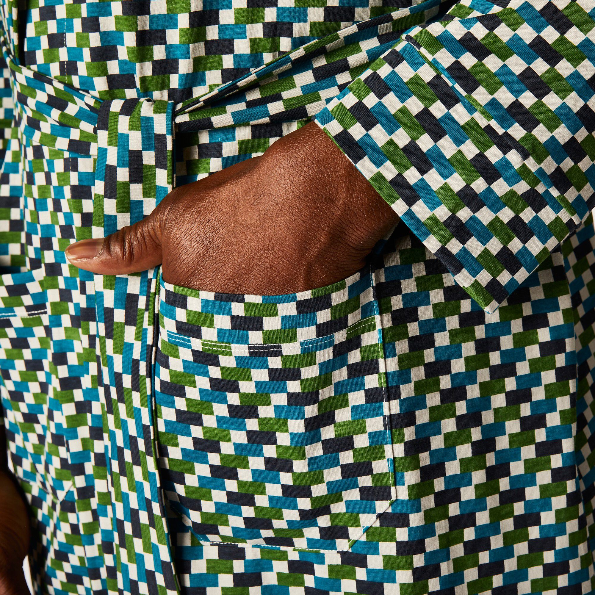 Robe de chambre imprimée