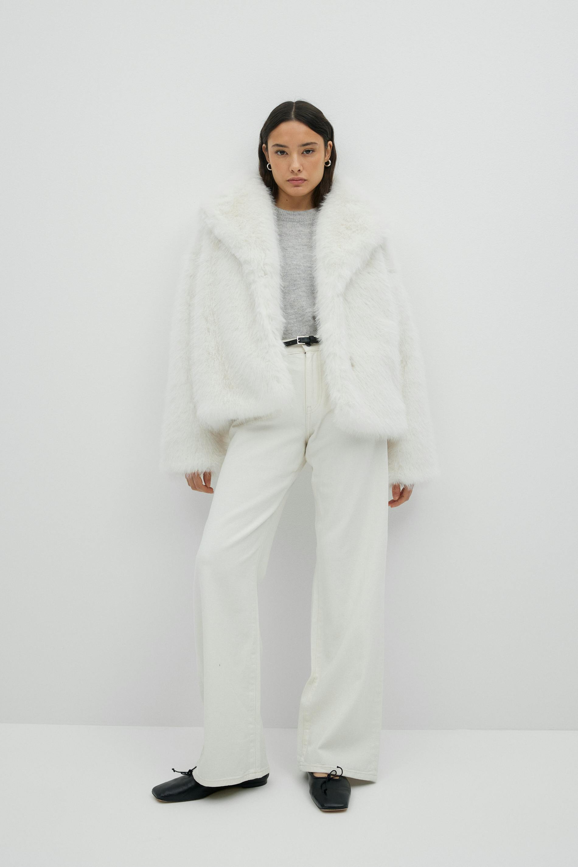 Faux fur jacket