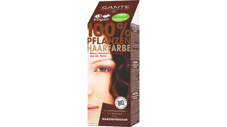 SANTE Pflanzen Haarfarbe 100 g Maronenbraun - Maronenbraun