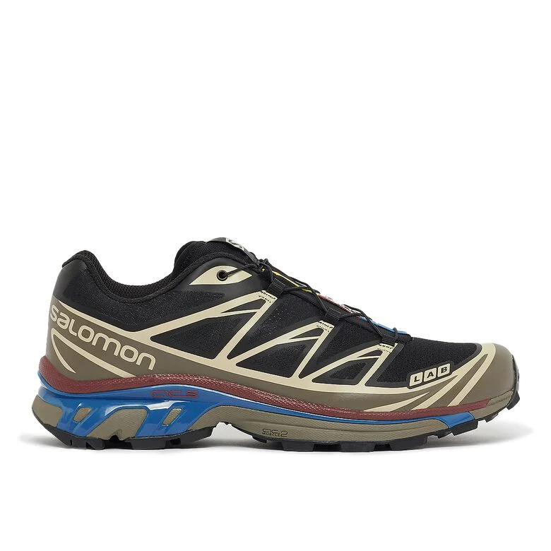 Salomon XT-6 black/falcon/cow hide
