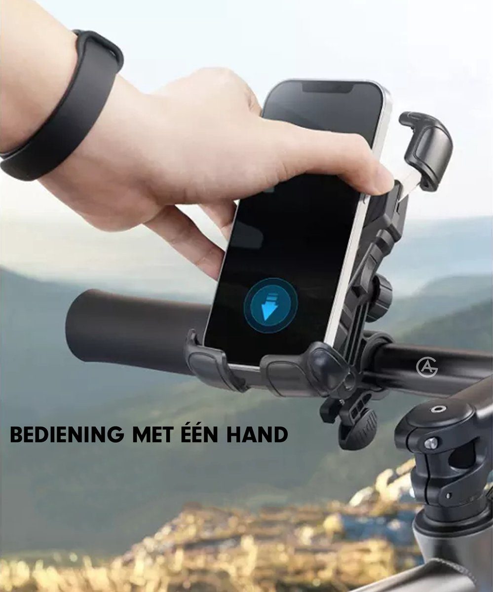 AG Universal Handyhalter AG140 Anti Shock & Vibration Design 360° Drehung Handy-Halterung