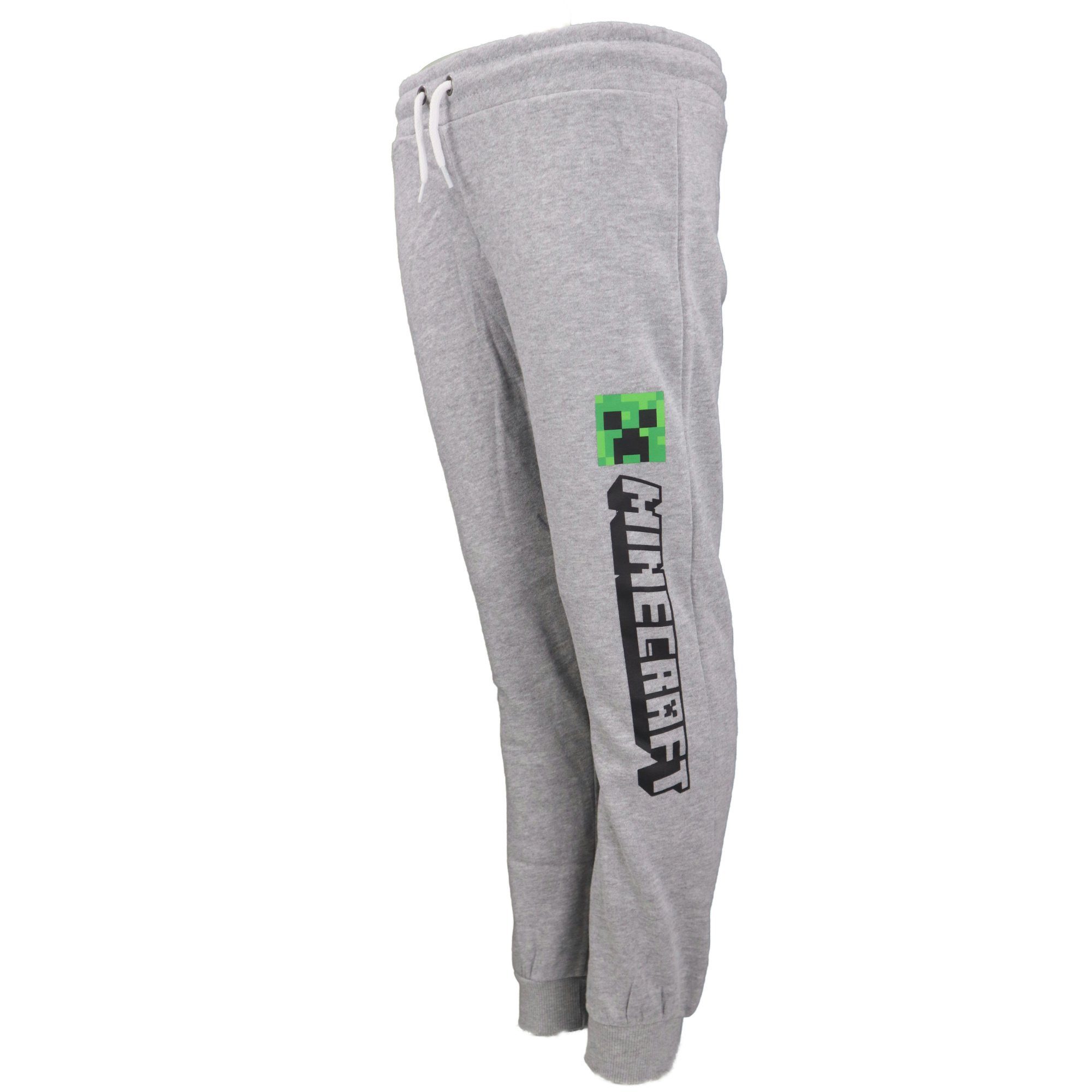 Minecraft Jogginghose Minecraft Creeper Enderman Jungen Kinder Sporthose Gr. 128 bis 152