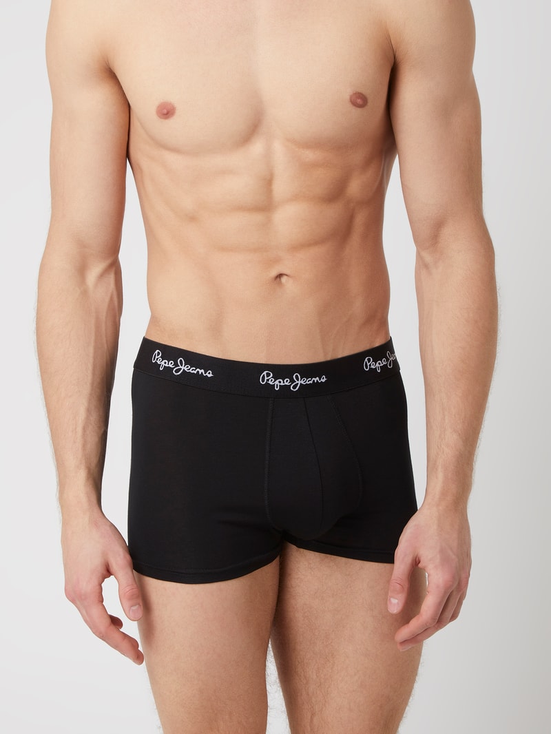 Trunks mit Modal-Anteil im 3er-Pack in schwarz
