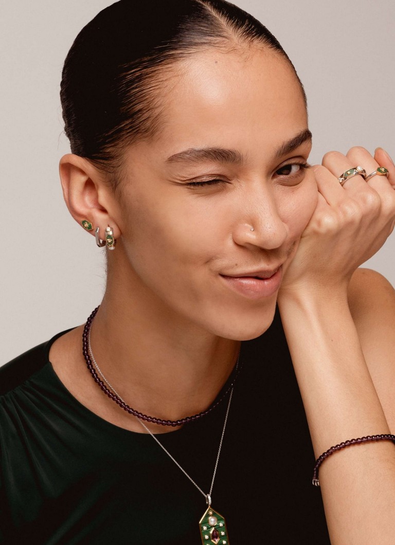 TI SENTO - Milano Gold-plated Stud Earrings 7943MA_H