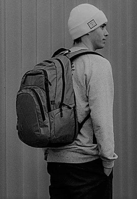 NITRO Schulrucksack Stash 29, Blur Blue Trims