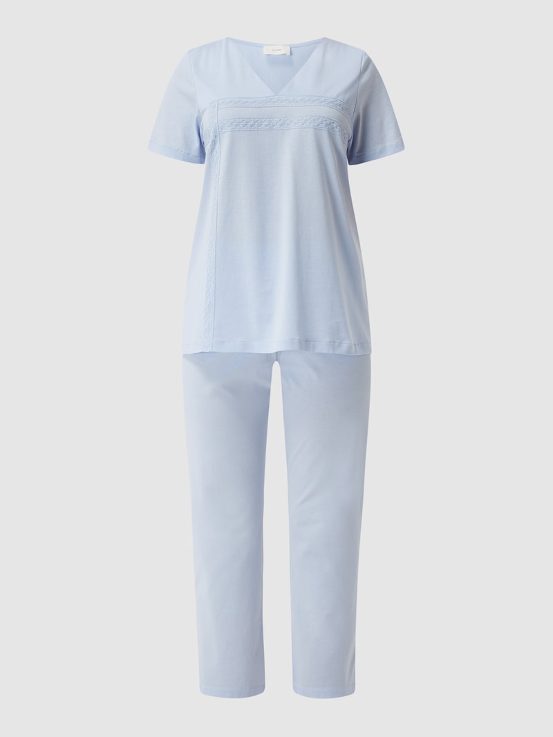 Pyjama aus Baumwolle Modell 'Fiora' in bleu