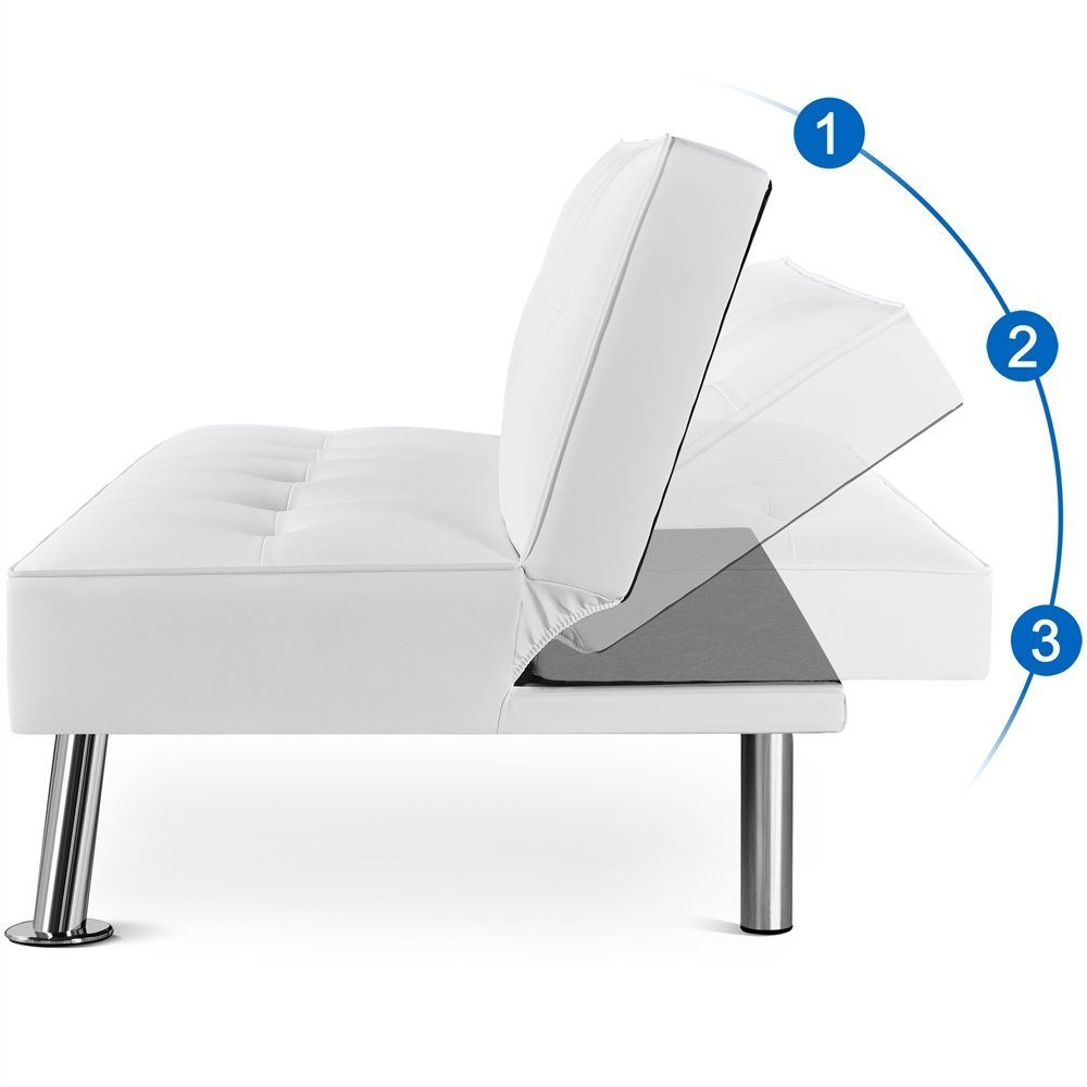 Yaheetech Schlafsofa, Couch Bettsofa Klappsofa Gästebett