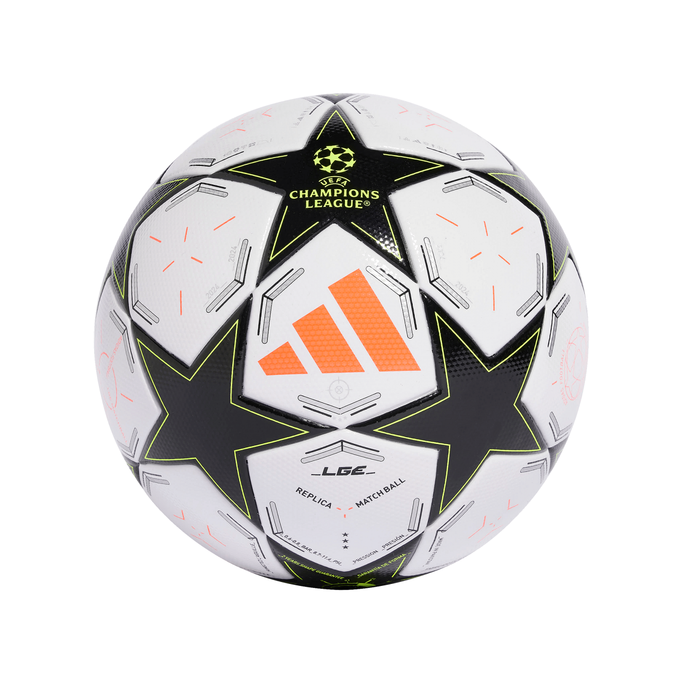 adidas UCL League Trainingsball Weiss