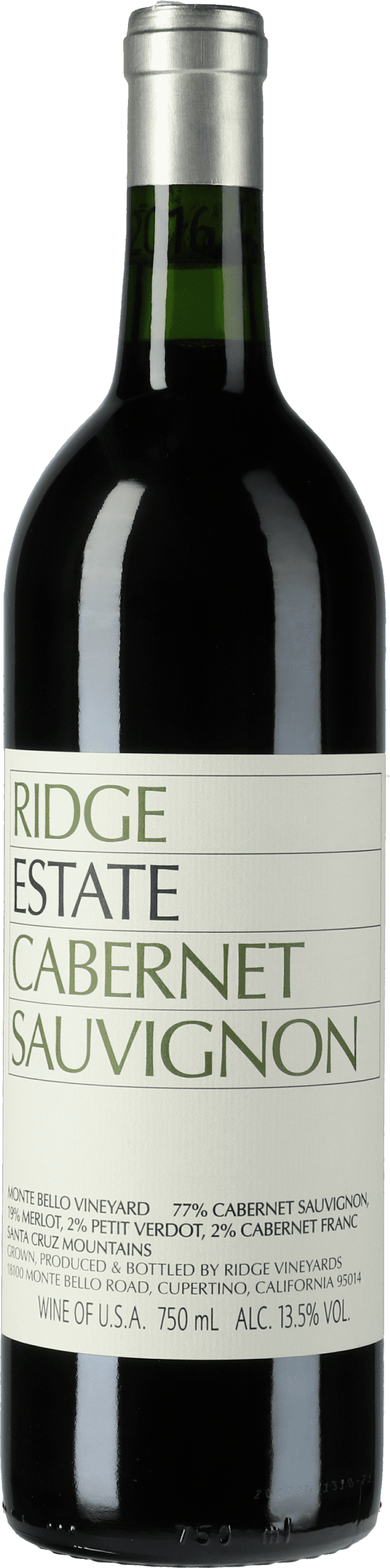 Ridge: Cabernet Sauvignon Estate Santa Cruz Mountains 2020