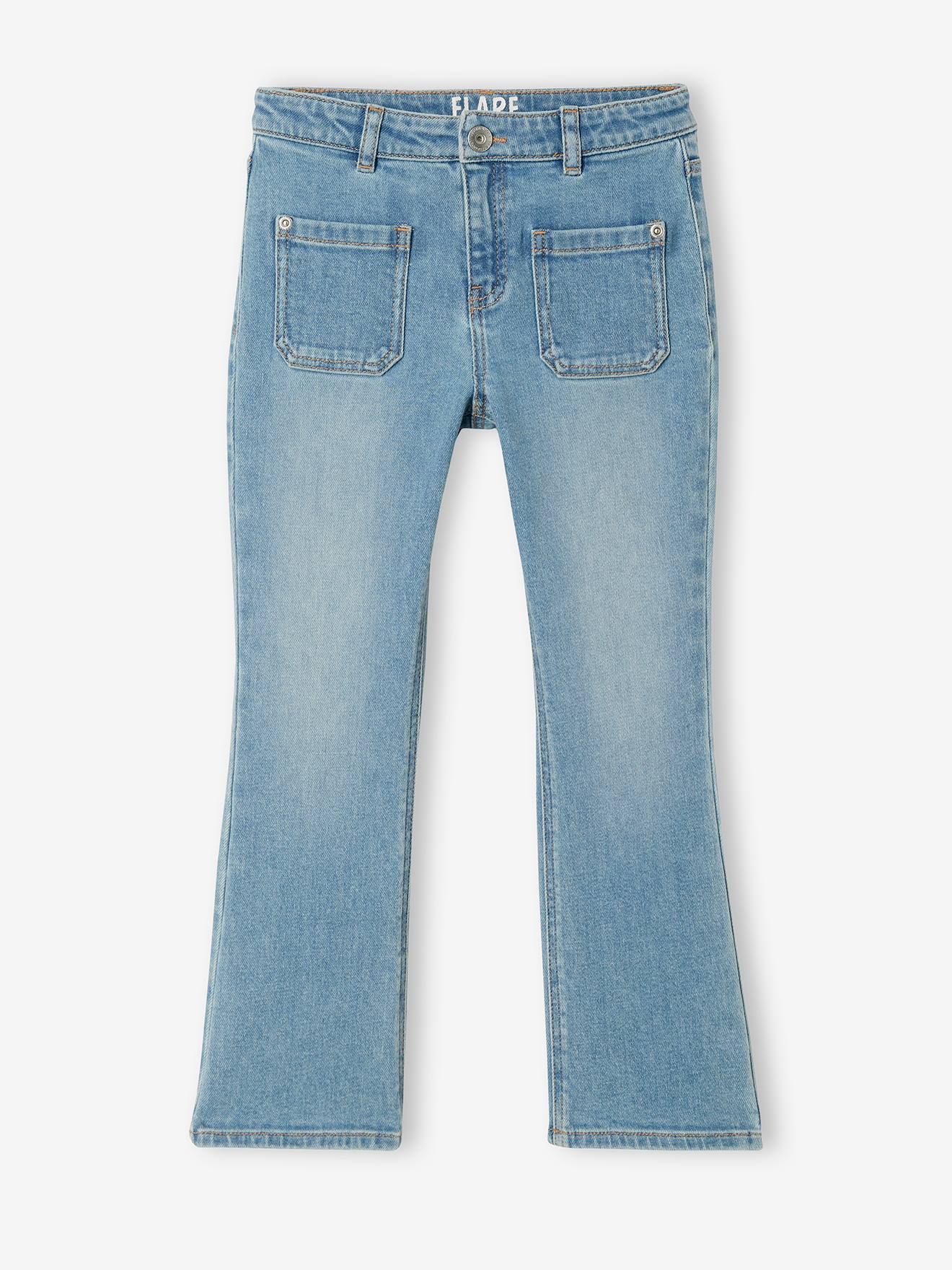 Jean flare fille double stone