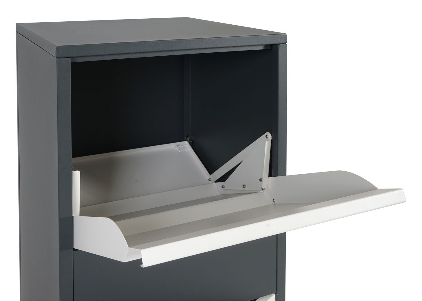 MCW Standbriefkasten MCW-G80-P (1-St), Am Boden fixierbar, Leichte Paketentnahme, Gewicht (ca): 24 kg