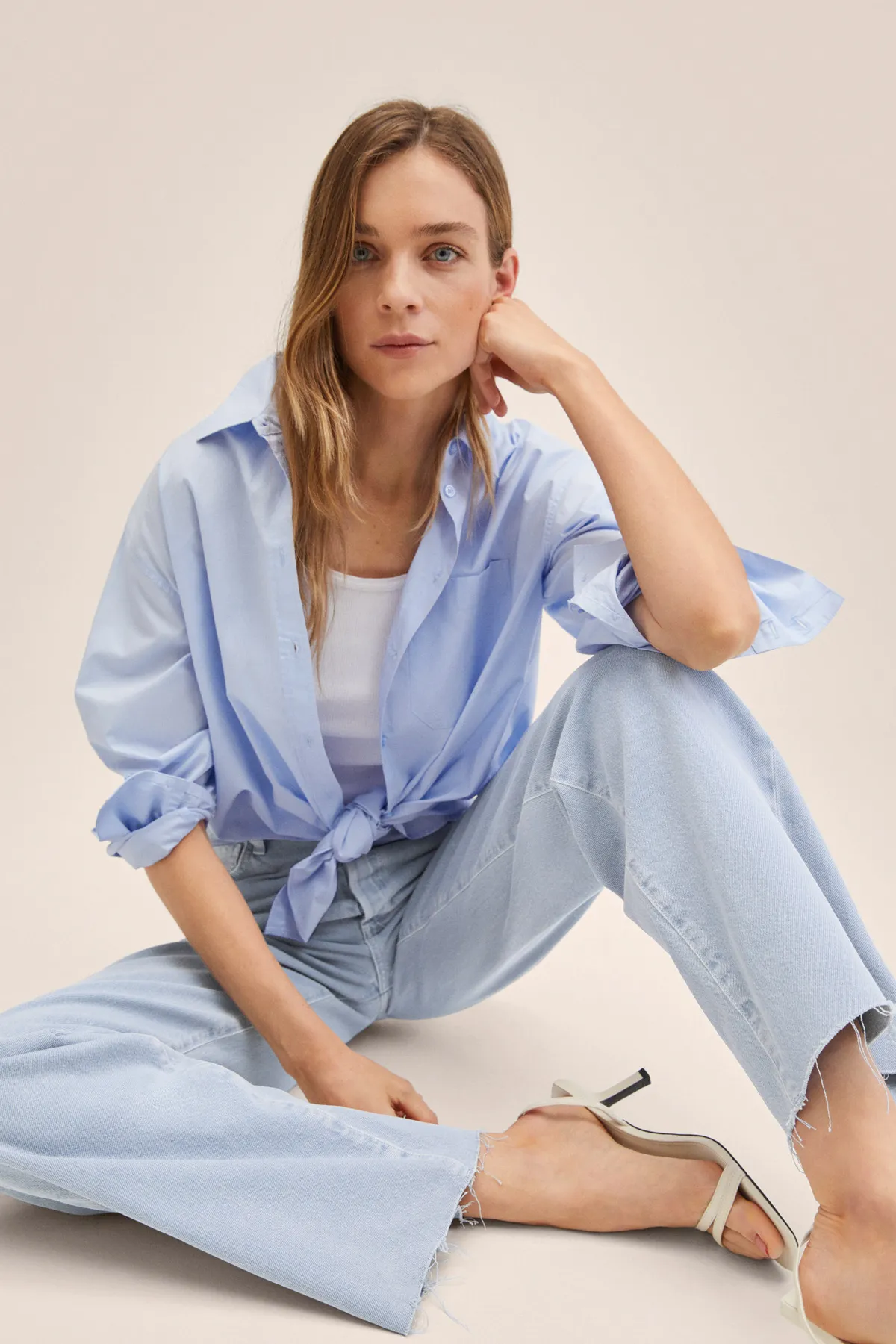 MANGO  Jeans - Blau - Wide Leg