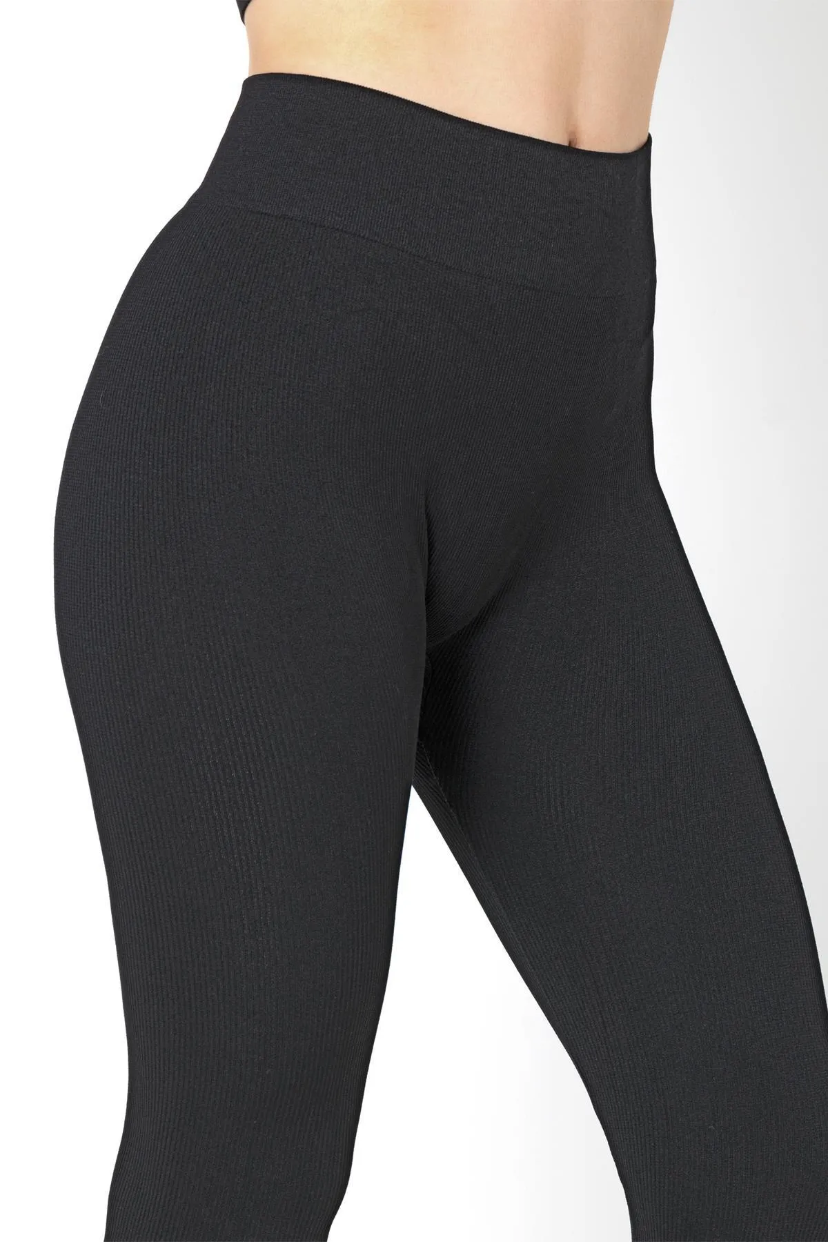 Doremi  Nahtlose gestrickte Leggings mit hoher Taille