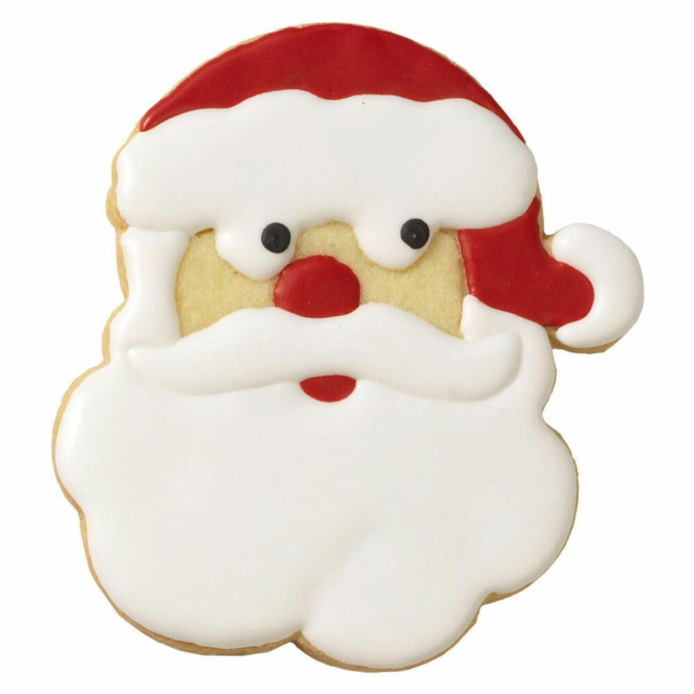 Birkmann Ausstechform Weihnachtsmann-Gesicht 10.4 cm, Edelstahl