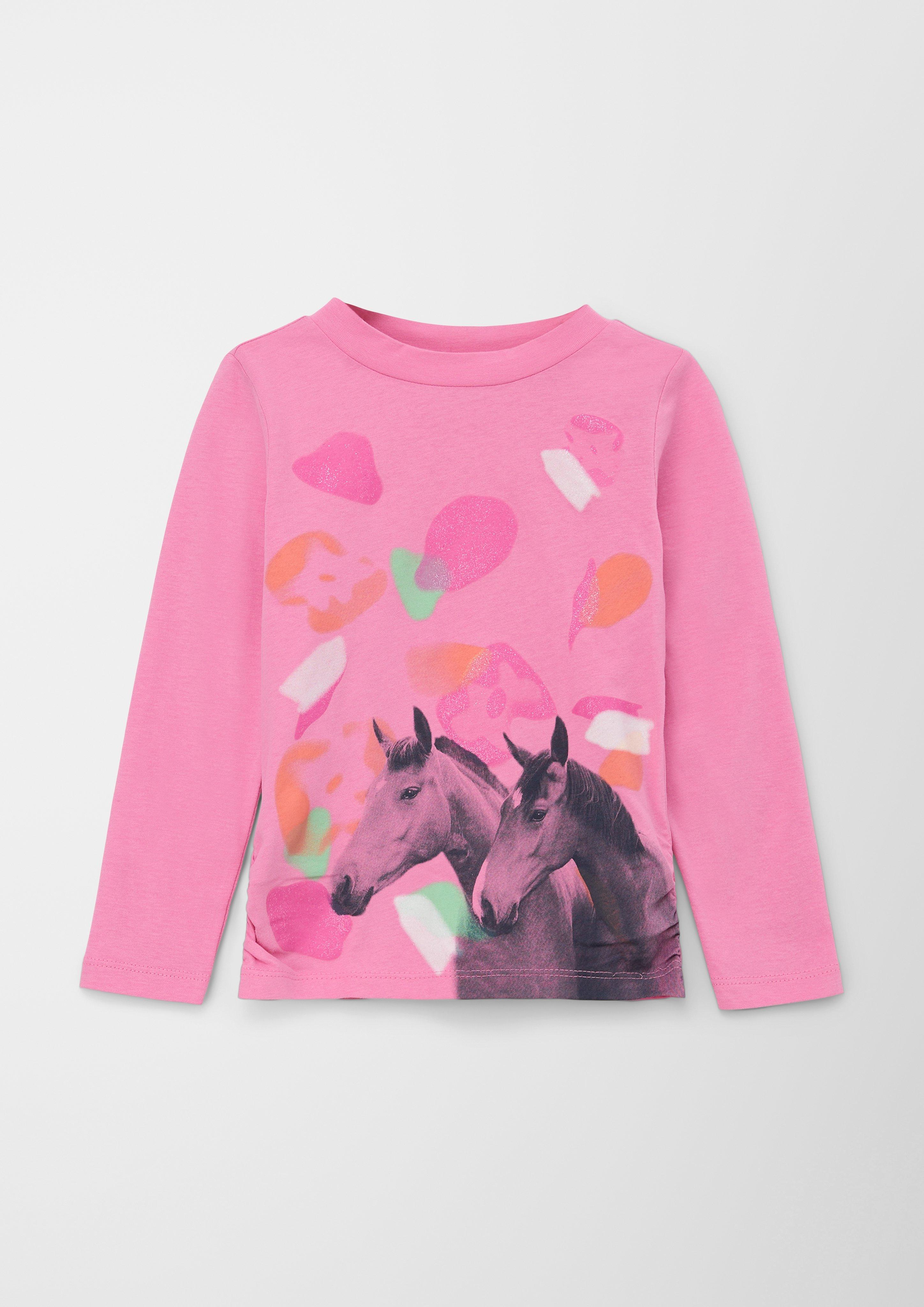 Longsleeve mit Pferdemotiv  2127423-4419