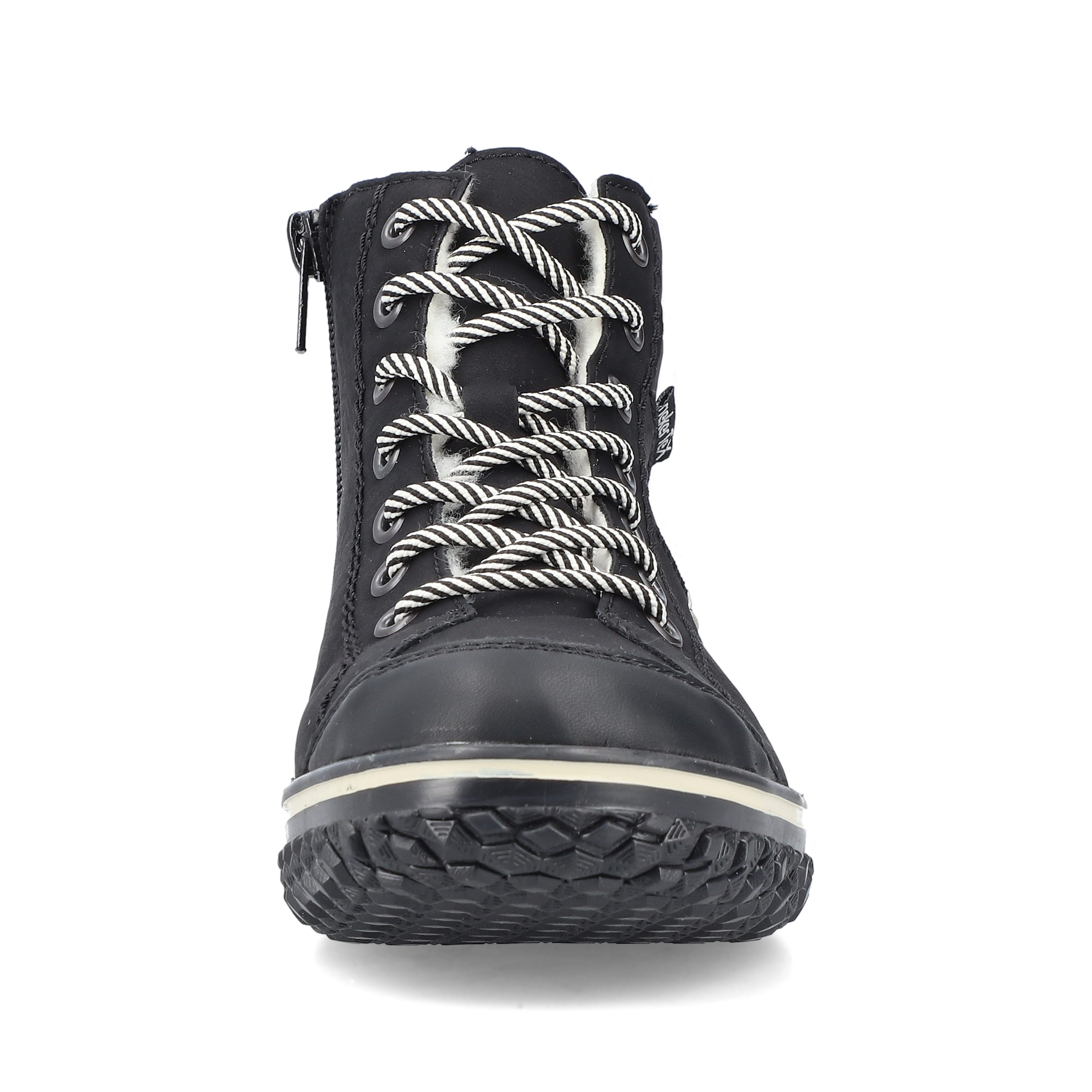Rieker Damen Schnürschuhe nachtschwarz