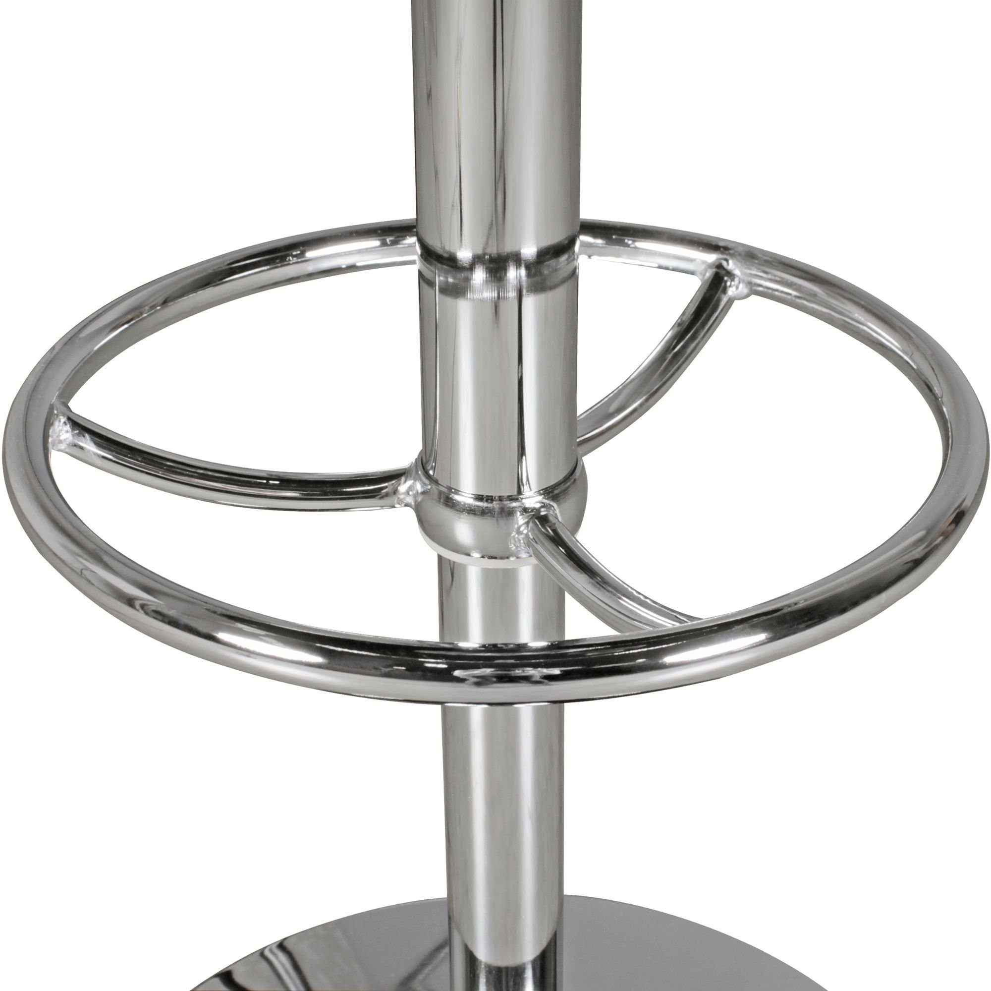 FINEBUY Bartisch FB45665 (American Diner Rund Ø 60 cm Kunstleder Aluminium), Stehtisch Modern, Partytisch Retro USA Bistrotisch