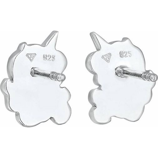 Elli Ohrringe Kinder Einhorn Emaille 925 Silber