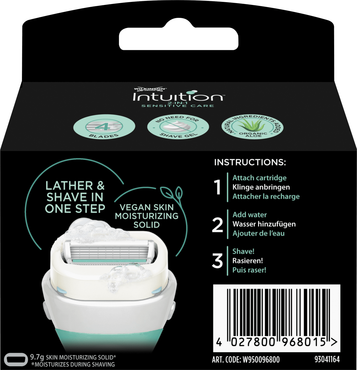 Rasierklingen, Intuition Sensitive Care, 3 St