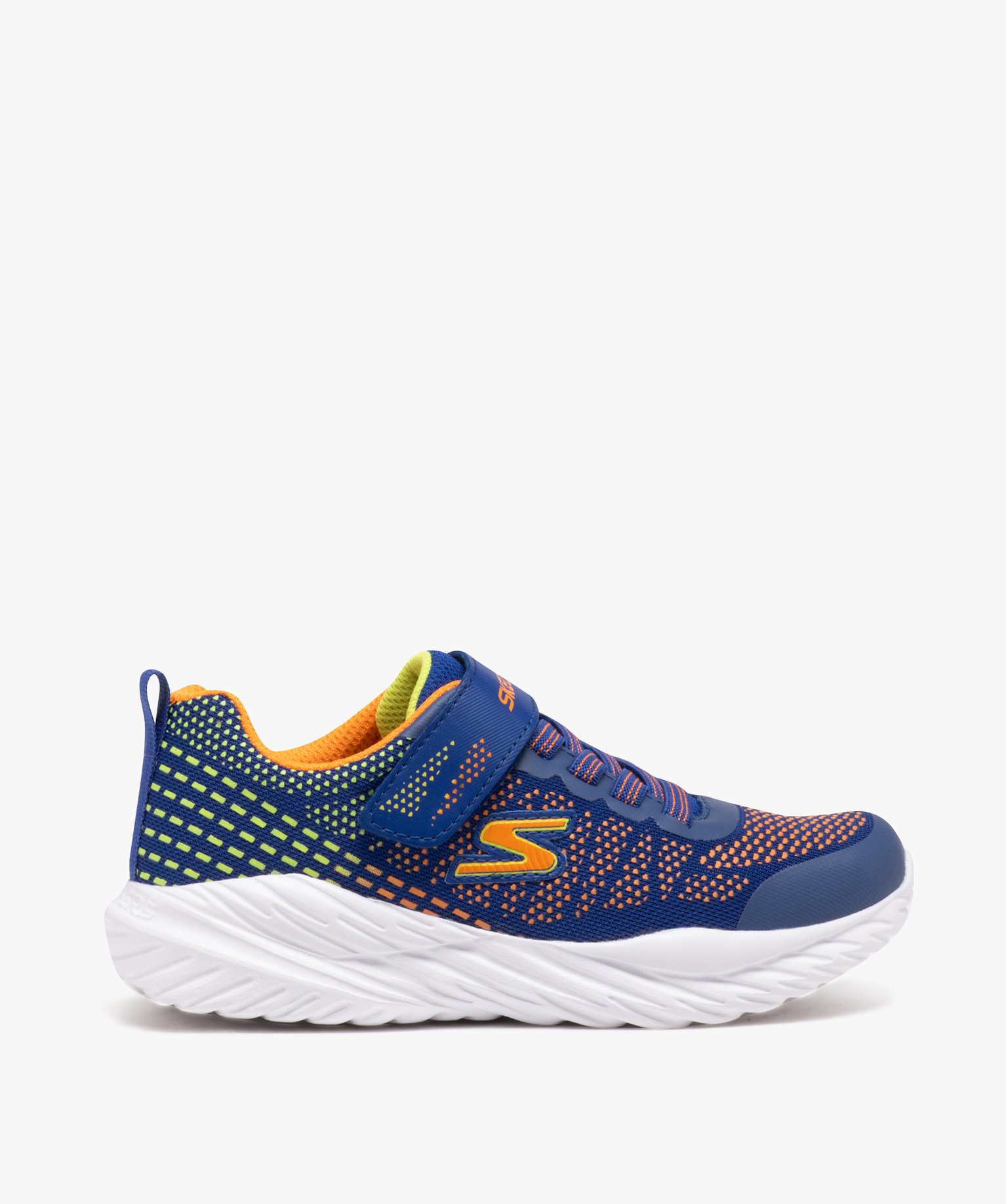 Baskets Garçon en mesh à reliefs contrastants - Skechers bleu | GEMO