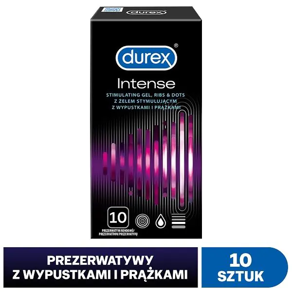 Προφυλακτικά Durex Intense, 10 τεμάχια.