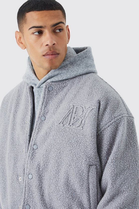 Kastige Bouclee Bm Bomberjacke