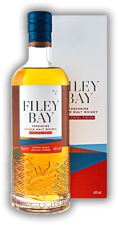 Filey Bay Single Malt Whisky Moscatel Finish Filey Bay Single Malt Whisky Moscatel Finish Yorkshire Whisky mit Moscatel Finish. 0,7	 Liter - Vol 46%