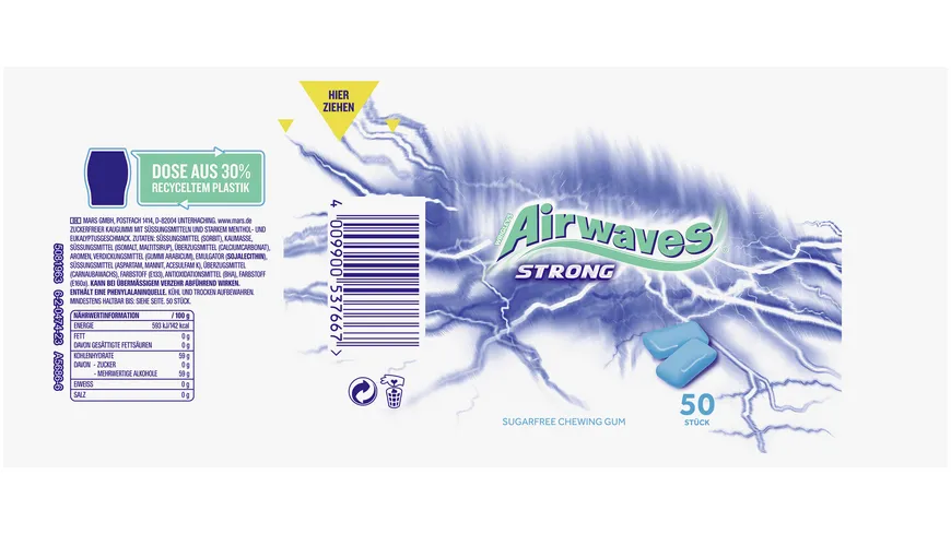 Wrigley's Airwaves® Strong Sugarfree Kaugummi