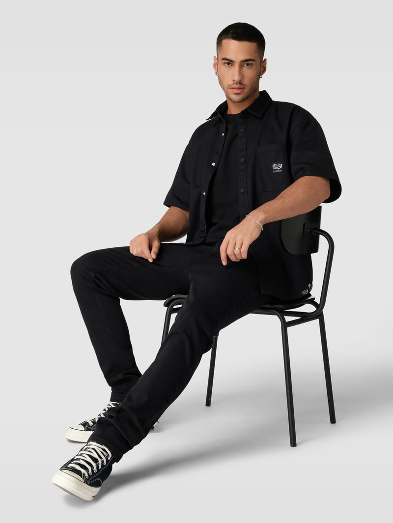 Jeans im 5-Pocket-Design Modell 'AUSTIN' in schwarz