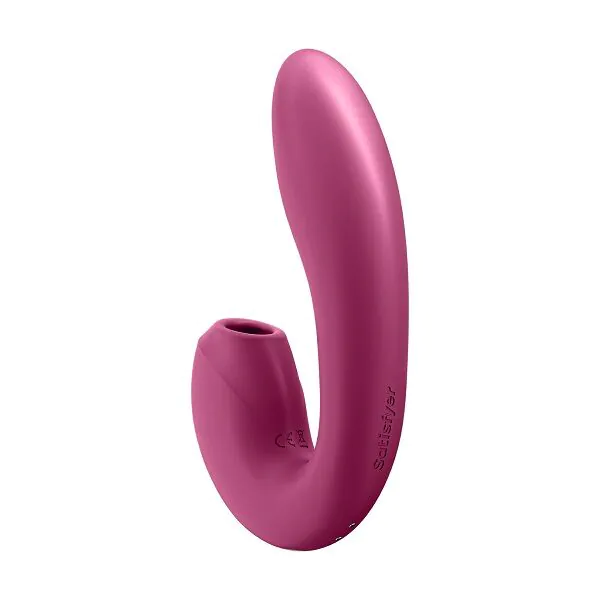 „Satisfyer Sunray Connect“ programėlė su uogų skonio intymiu masažuokliu