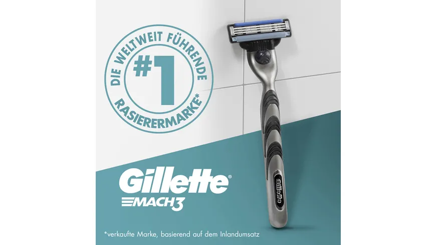 Gillette MACH3 Klingen 6 Stück + Handstück
