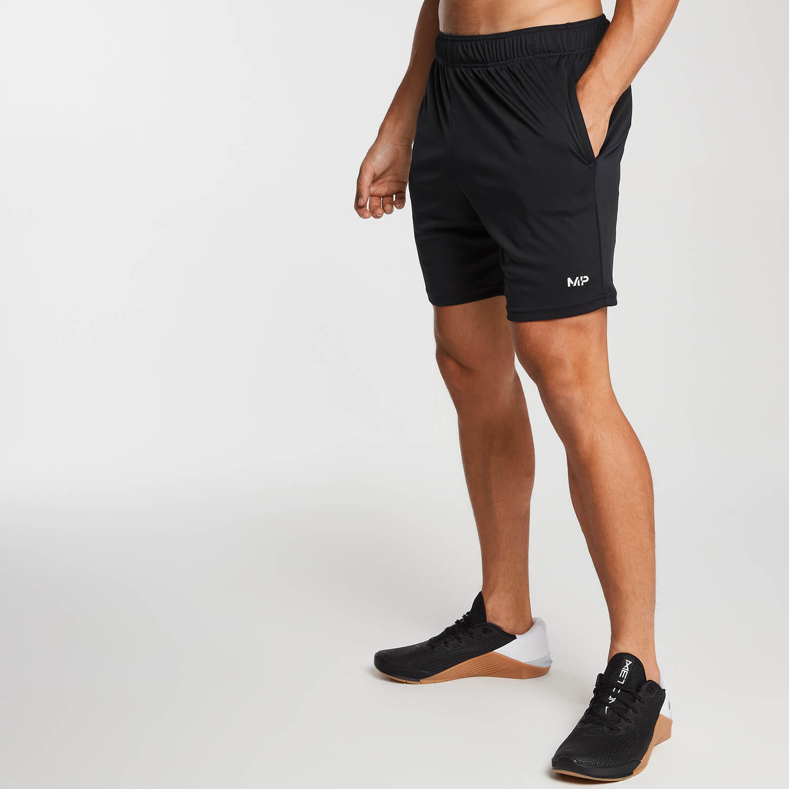 Short d'entraînement en jersey léger essentiel - Noir