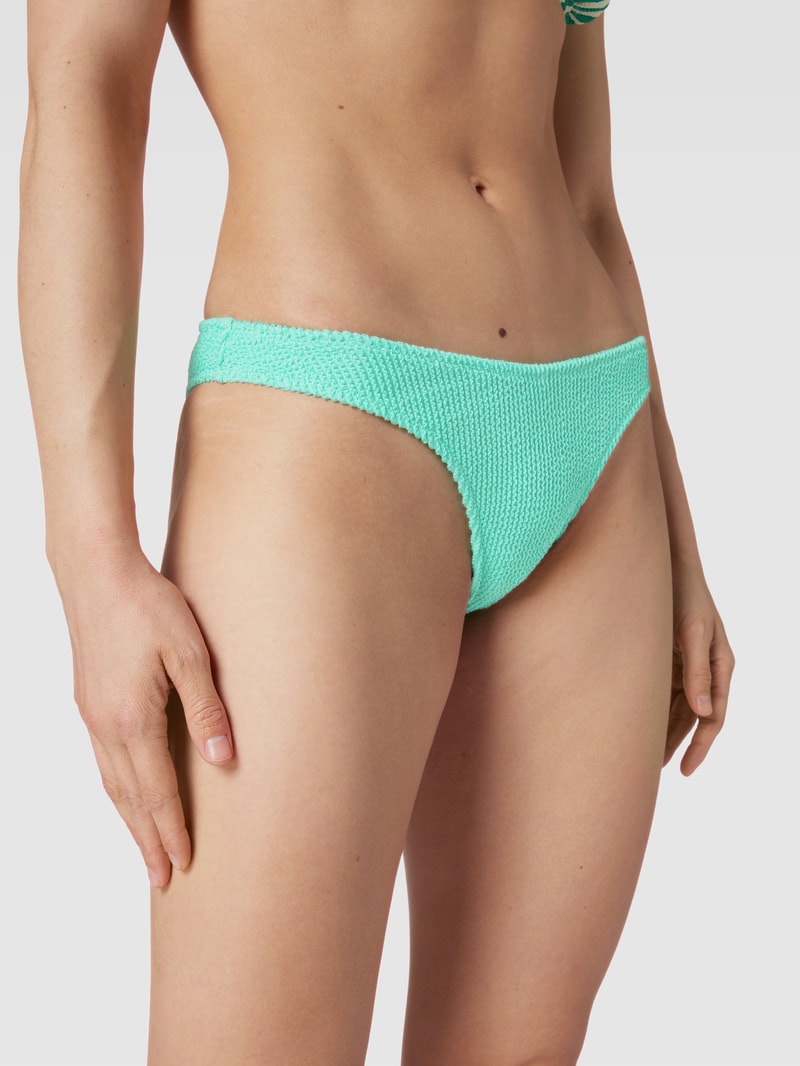Bikini-Slip mit Label-Detail Modell 'BRAZILIAN' in türkis
