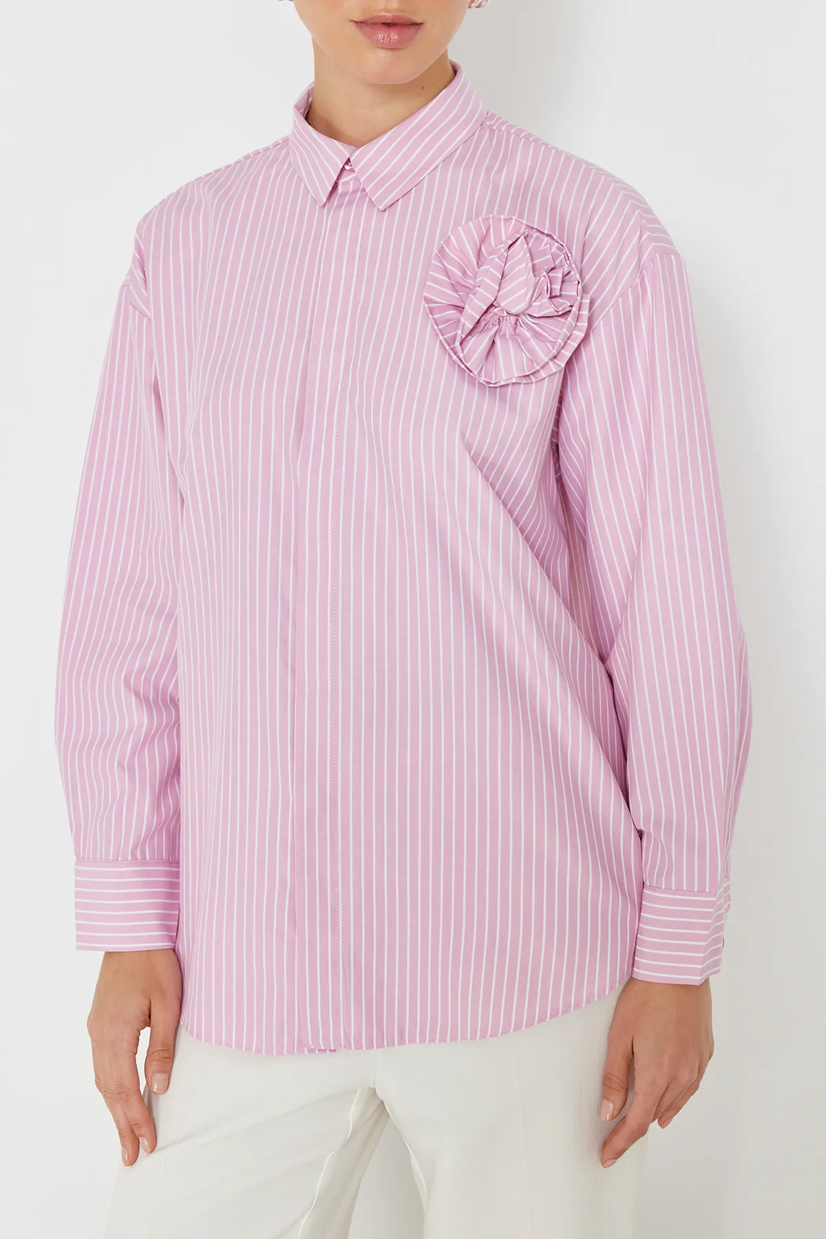 Trendyol Collection  Hemd - Rosa - Oversized
