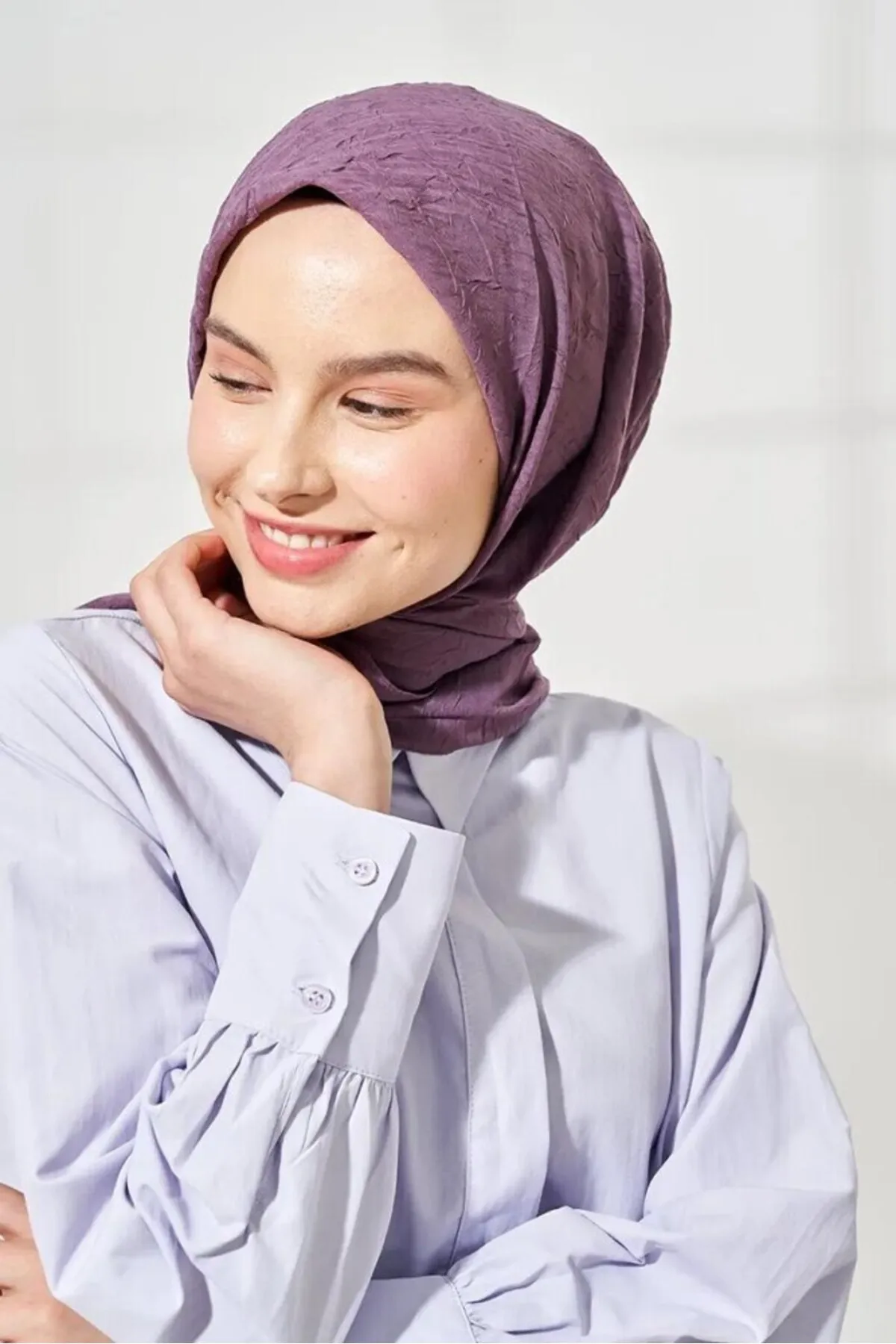 SOYTEMİZ  Hijab Damen Bio-Bambusschal Schal Lila