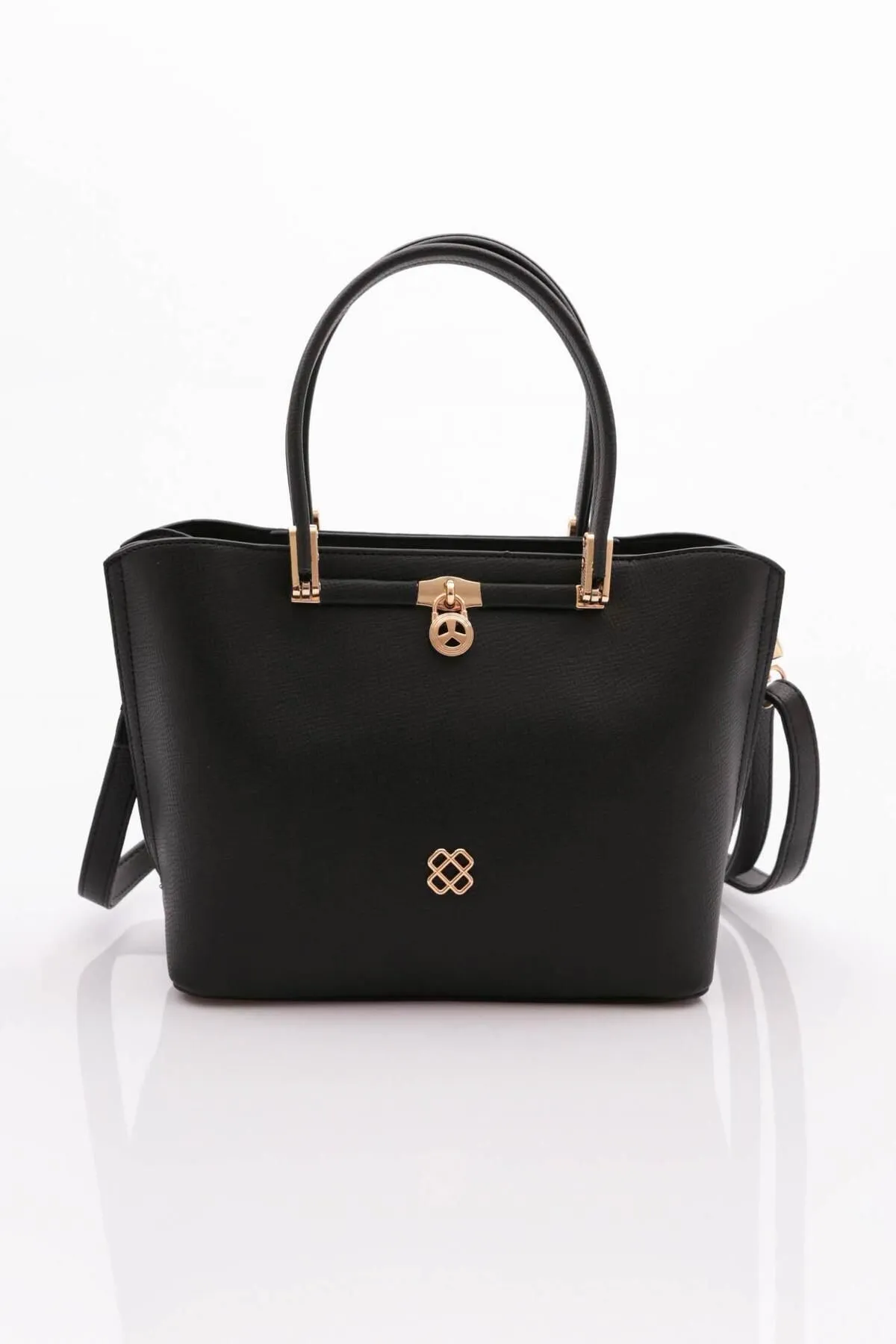DGN  Schwarze Alltagstasche für Damen - Modell 10003