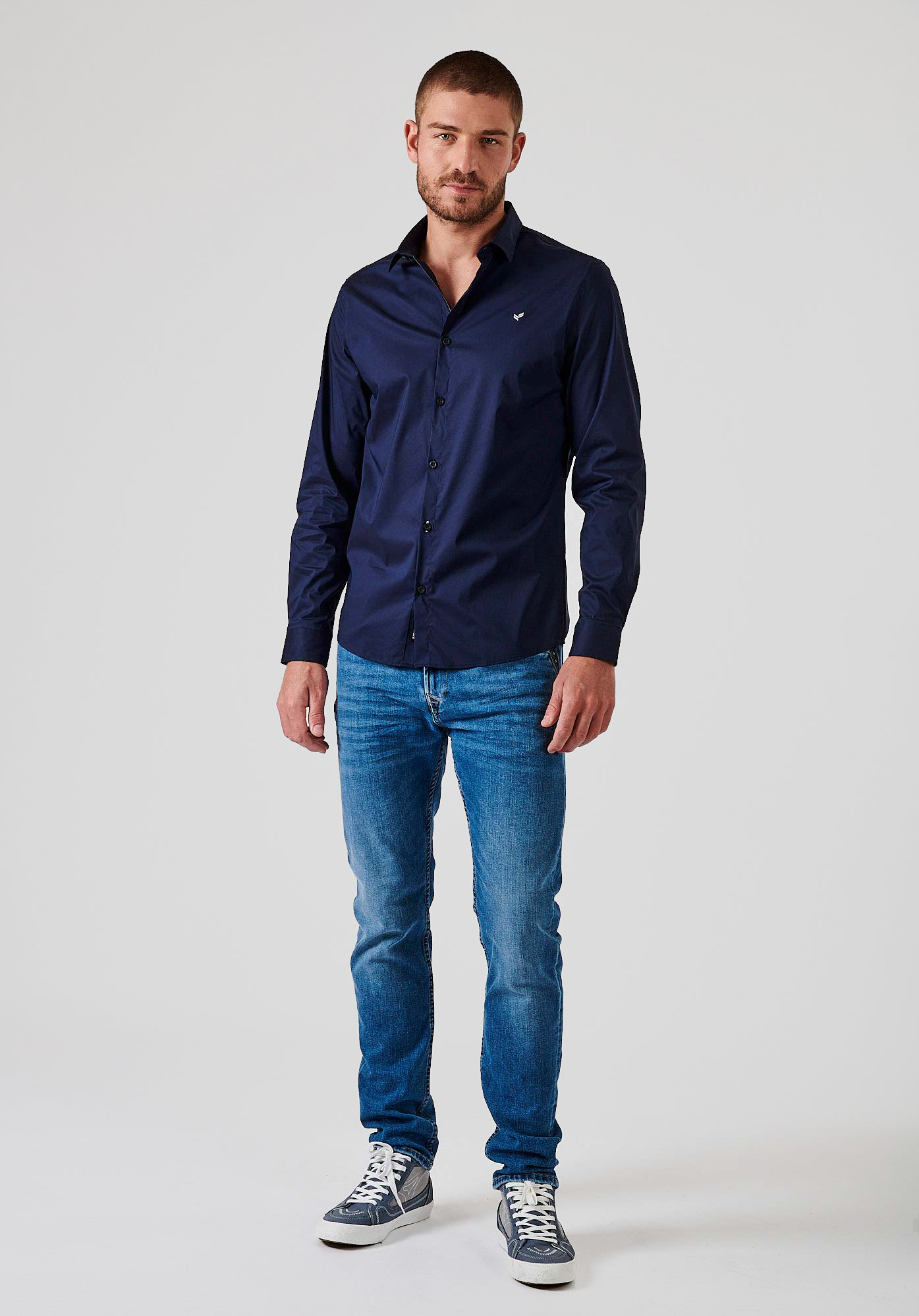 SURAJ  Chemise bleue Homme