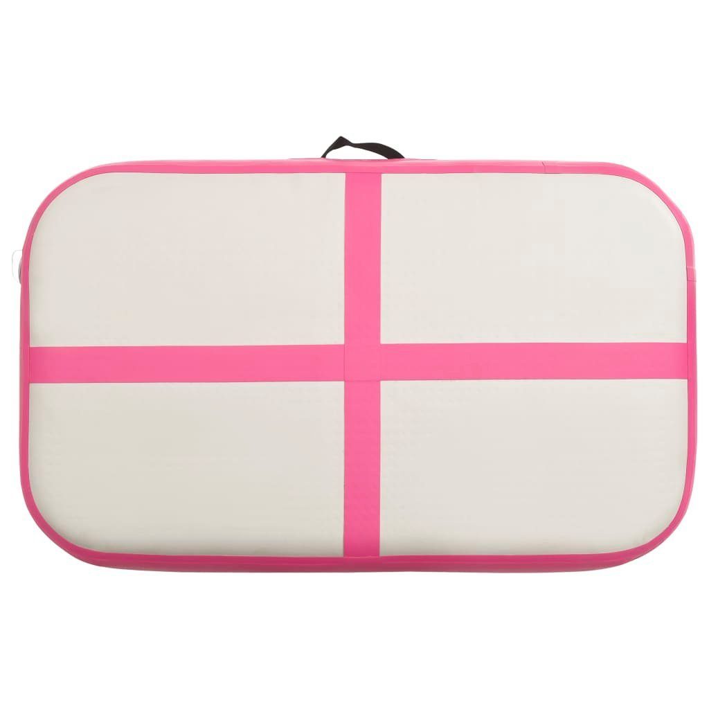vidaXL Yogamatte Aufblasbare Gymnastikmatte mit Pumpe 60x100x10 cm PVC Rosa