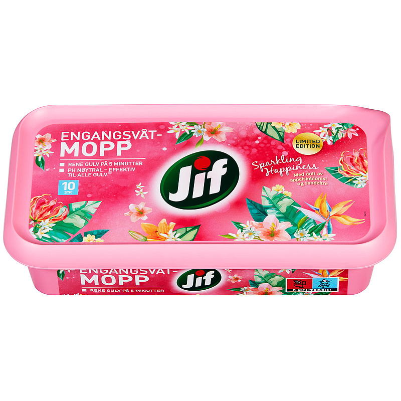 Jif Engangsmopp 10-pk Jif Sparkling Happiness