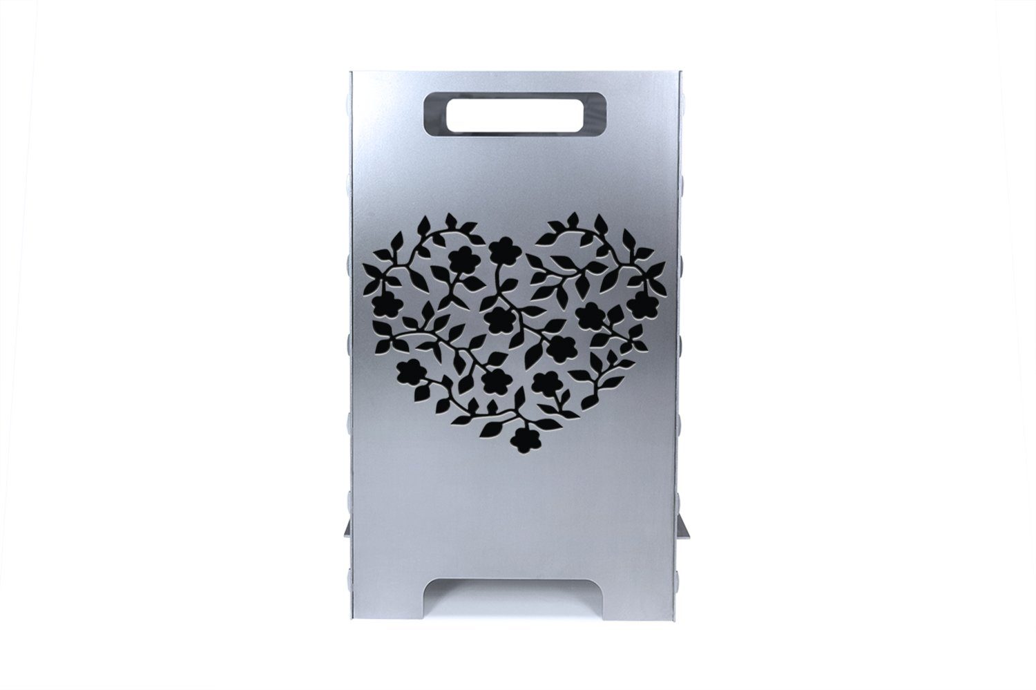 tuning-art Feuerkorb FK01-H45 Feuertonne Feuerschale Rostpatina Massiv Stabiler Stand