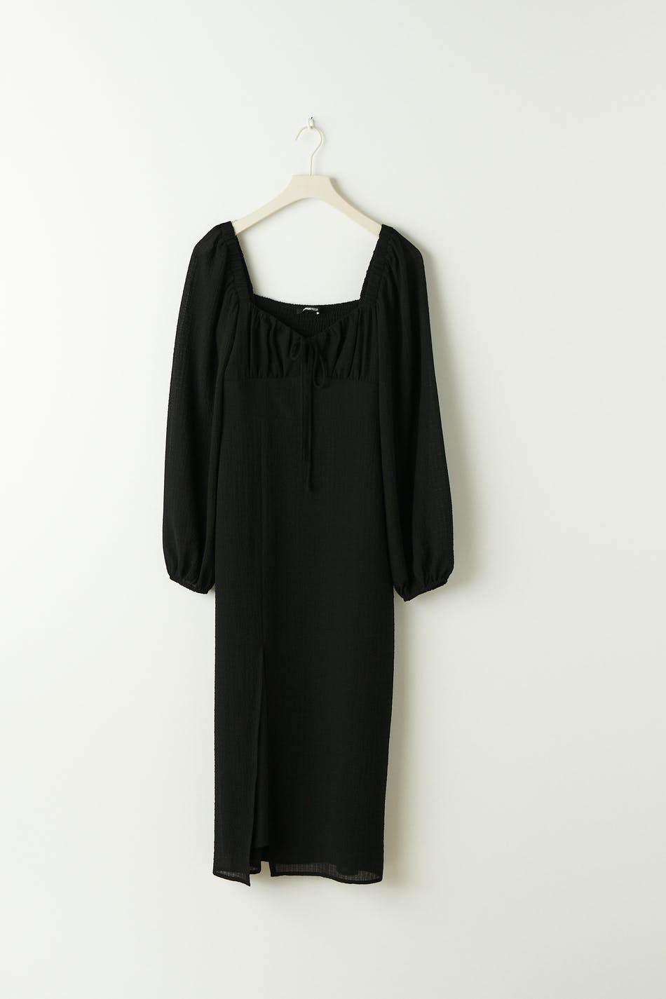 Gathered bust midi dress