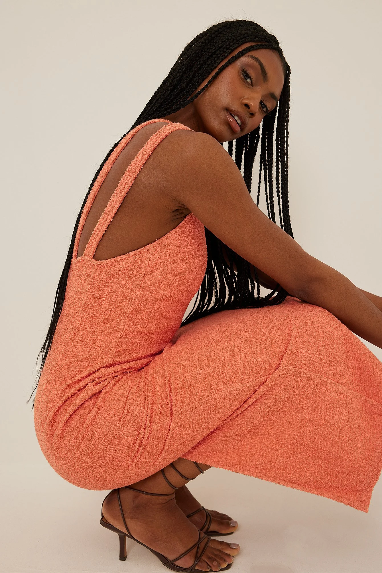 Midikleid aus Frottee